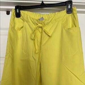 Bright Yellow Greys Anatomy Scrub Pants